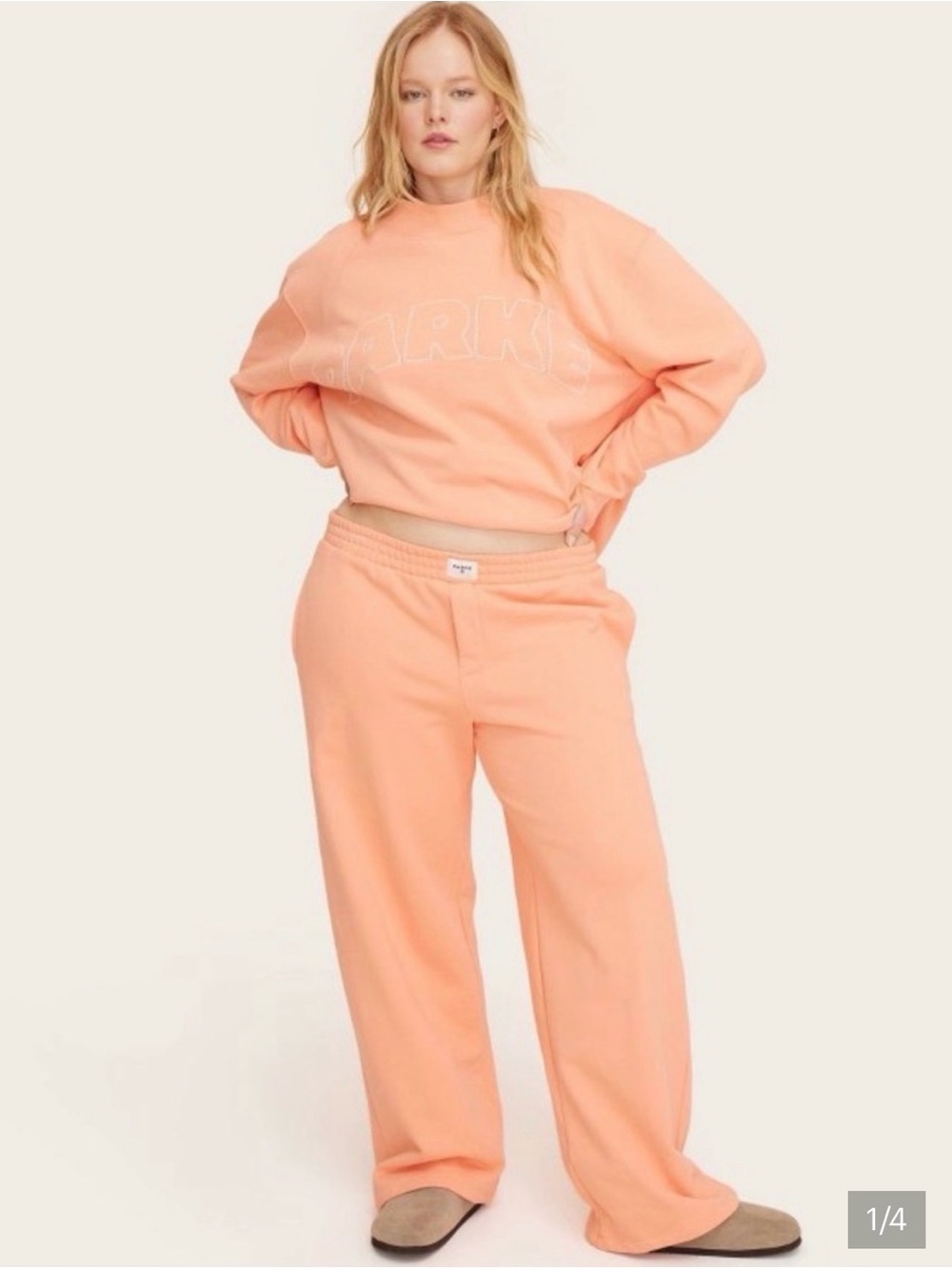 NWT PARKE XTarget peach high-rise Boxer sweatpants
